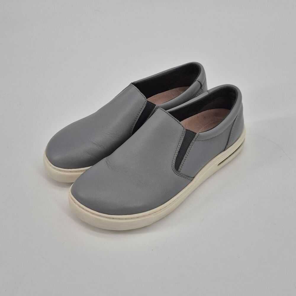 Birkenstock Oswego Slip On Sneaker Gray Leather Women's Size 7